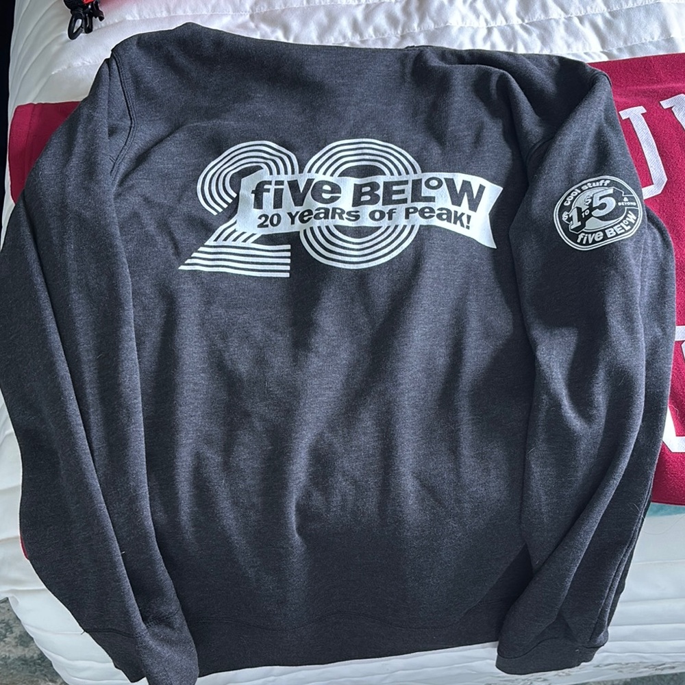 Five Below 20th Anniversary Gray Sweatshirt
